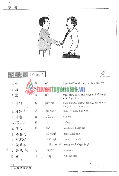 Tải FREE Sách luyện nói tiếng Trung Quốc cho người bắt đầu PDF Tập 1