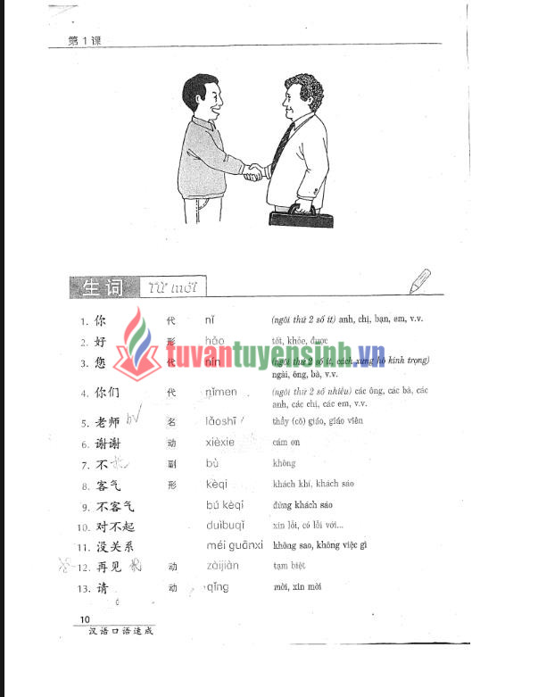 Tải FREE Sách luyện nói tiếng Trung Quốc cho người bắt đầu PDF Tập 1