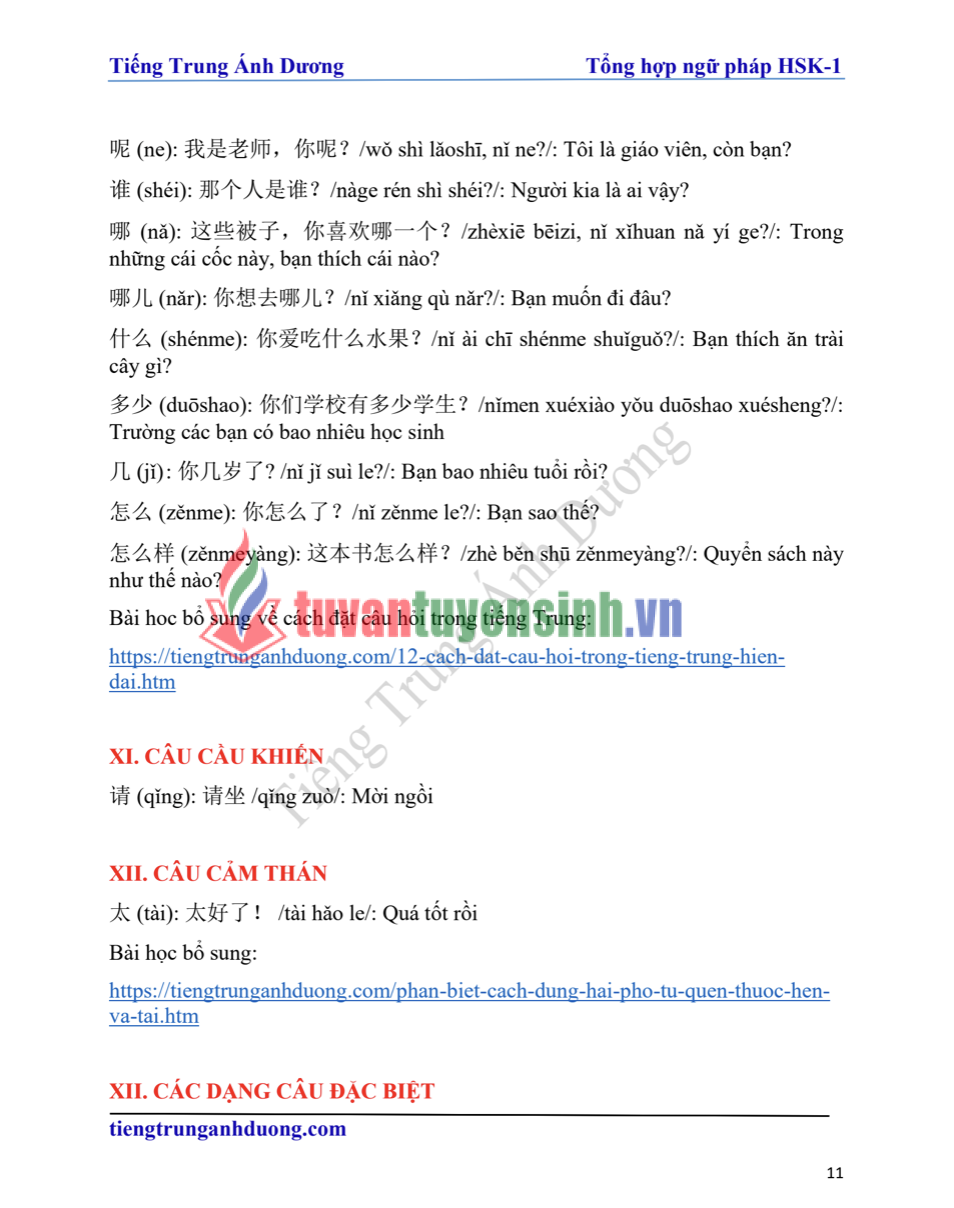 Tải FREE Tổng hợp ngữ pháp HSK 1 PDF - Tiếng Trung Ánh Dương 22 Tải FREE Tổng hợp ngữ pháp HSK 1 PDF - Tiếng Trung Ánh Dương3