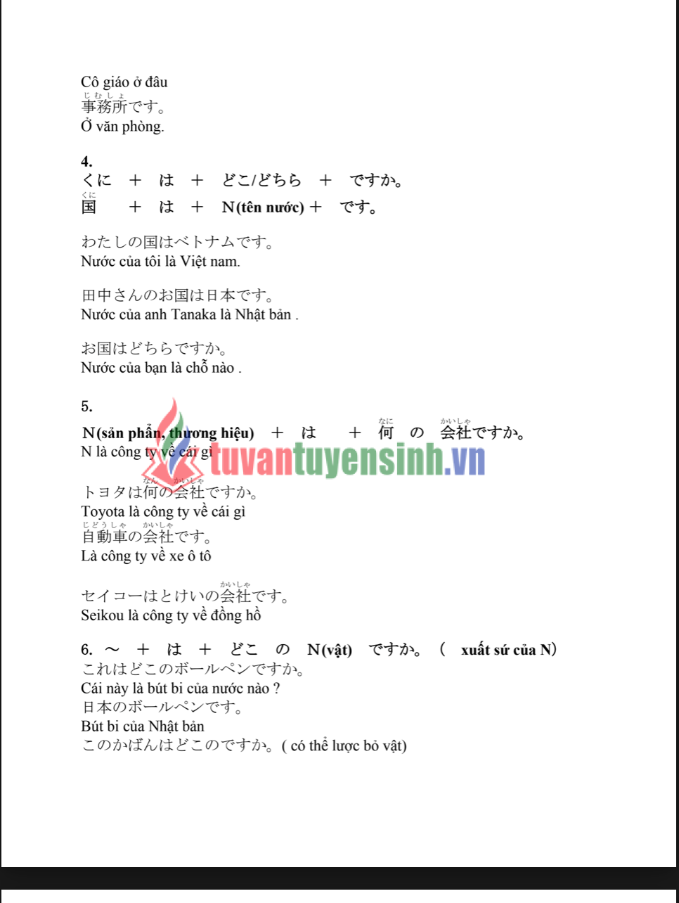 Tải Ngữ pháp tiếng Nhật N5 cho người Việt PDF FREE 2