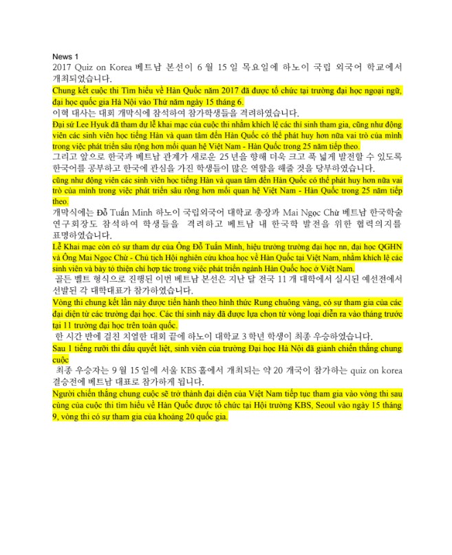 Tải Tài liệu học Phiên dịch Hàn Việt cơ bản PDF FREE