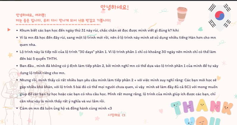 Tài liệu 60 days học tiếng Hàn cho trình sơ cấp 1 PDF FREE