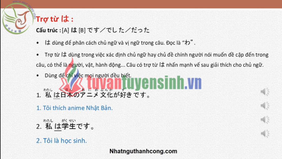 Tài liệu Trợ từ trong tiếng Nhật PDF tải FREE có ví dụ 4