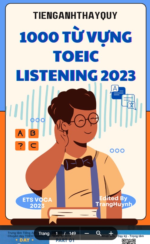 1000 từ vựng ôn thi TOEIC Listening Cấp tốc PDF tải FREE