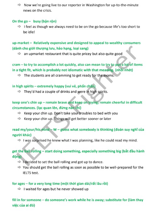 120 Thành ngữ idioms trong IELTS Speaking PDF tải FREE 4 120 Thành ngữ idioms trong IELTS Speaking PDF tải FREE