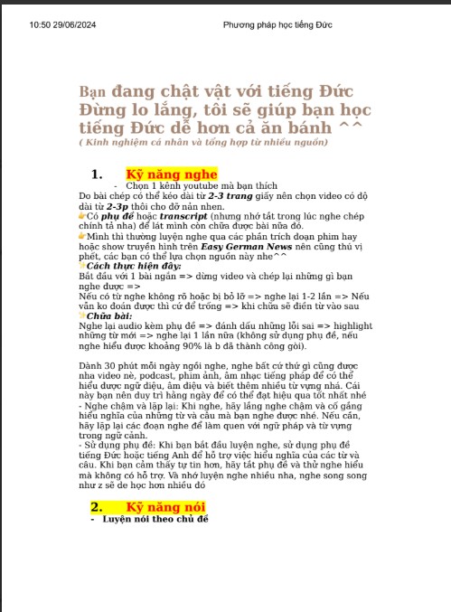 30+ Phương pháp học tiếng Đức cho người mới PDF tải FREE