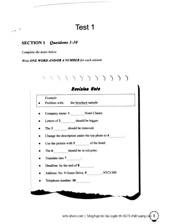 Đề IELTS Listening Actual Tests Vol 4.1 có đáp án PDF FREE