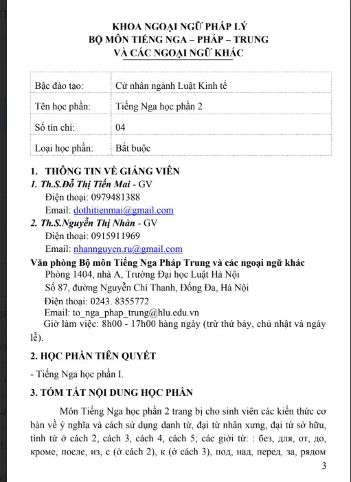 Đề cương ôn tiếng Nga học phần 2 ĐH Luật Hà Nội PDF tải FREE 6 Đề cương ôn tiếng Nga học phần 2 ĐH Luật Hà Nội PDF tải FREE