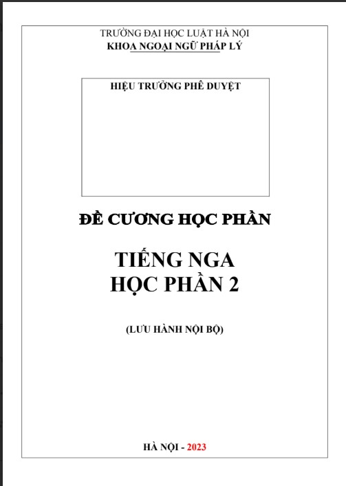 Đề cương ôn tiếng Nga học phần 2 ĐH Luật Hà Nội PDF tải FREE 4 Đề cương ôn tiếng Nga học phần 2 ĐH Luật Hà Nội PDF tải FREE