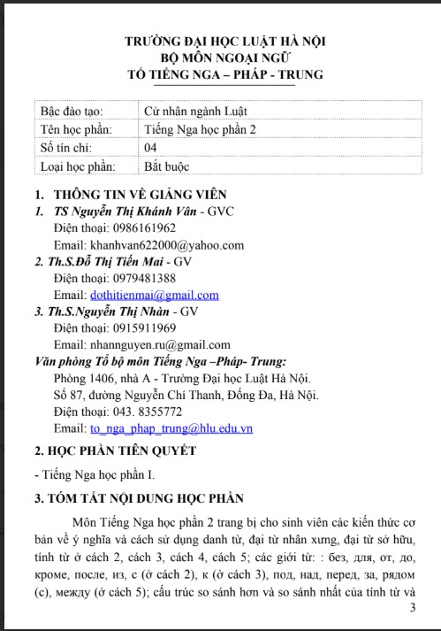 Đề cương tiếng Nga học phần 2 ĐH Luật Hà Nội PDF tải FREE 5 Đề cương tiếng Nga học phần 2 ĐH Luật Hà Nội PDF tải FREE