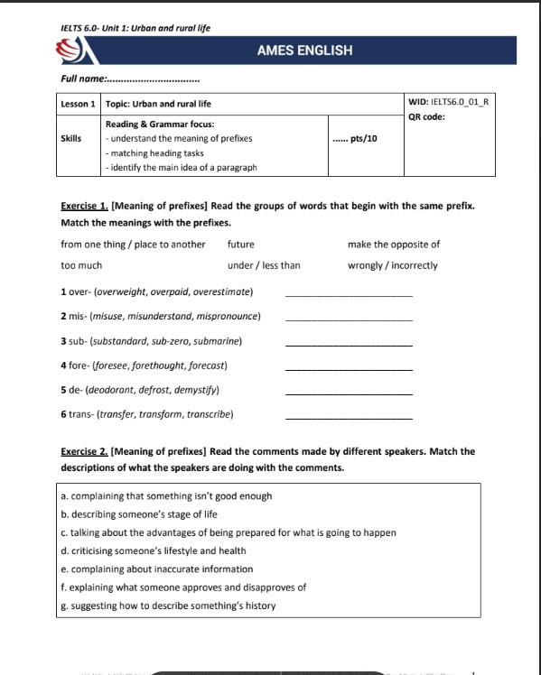 Đề luyện thi IELTS 6.0 có đáp án PDF tải FREE Nội bộ Ames English