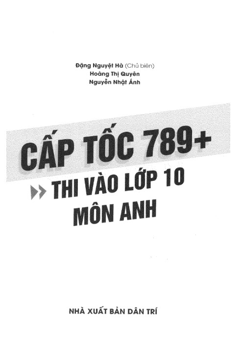Đề luyện thi tiếng Anh vào 10 CT Mới có đáp án PDF tải FREE
