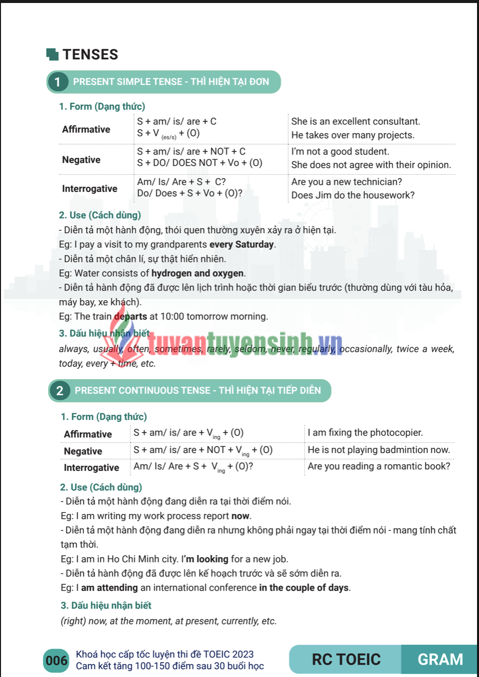 Đề thi TOEIC Reading Comprehension Part 5-6-7 Có đáp án PDF FREE 1