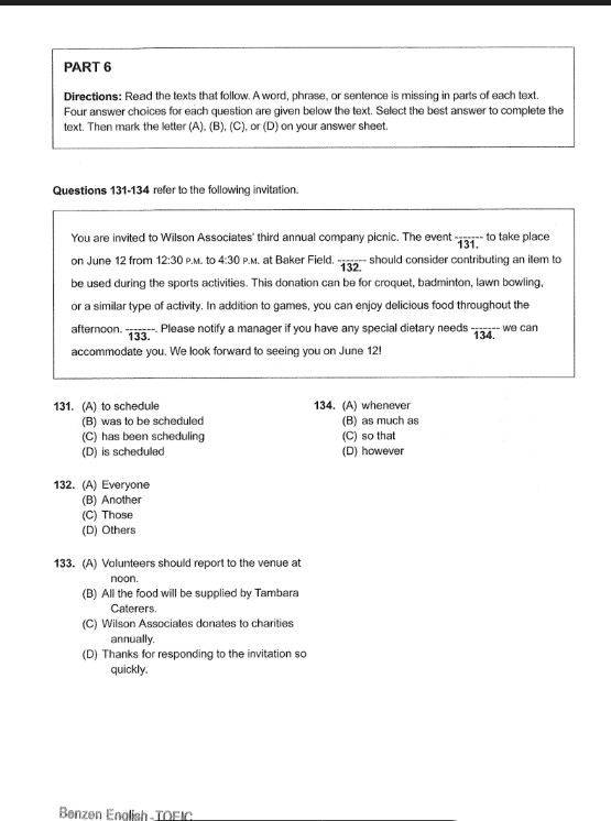 Ebook Hướng dẫn giải TOEIC Part 6 chi tiết PDF tải FREE 5 Ebook Hướng dẫn giải TOEIC Part 6 chi tiết PDF tải FREE