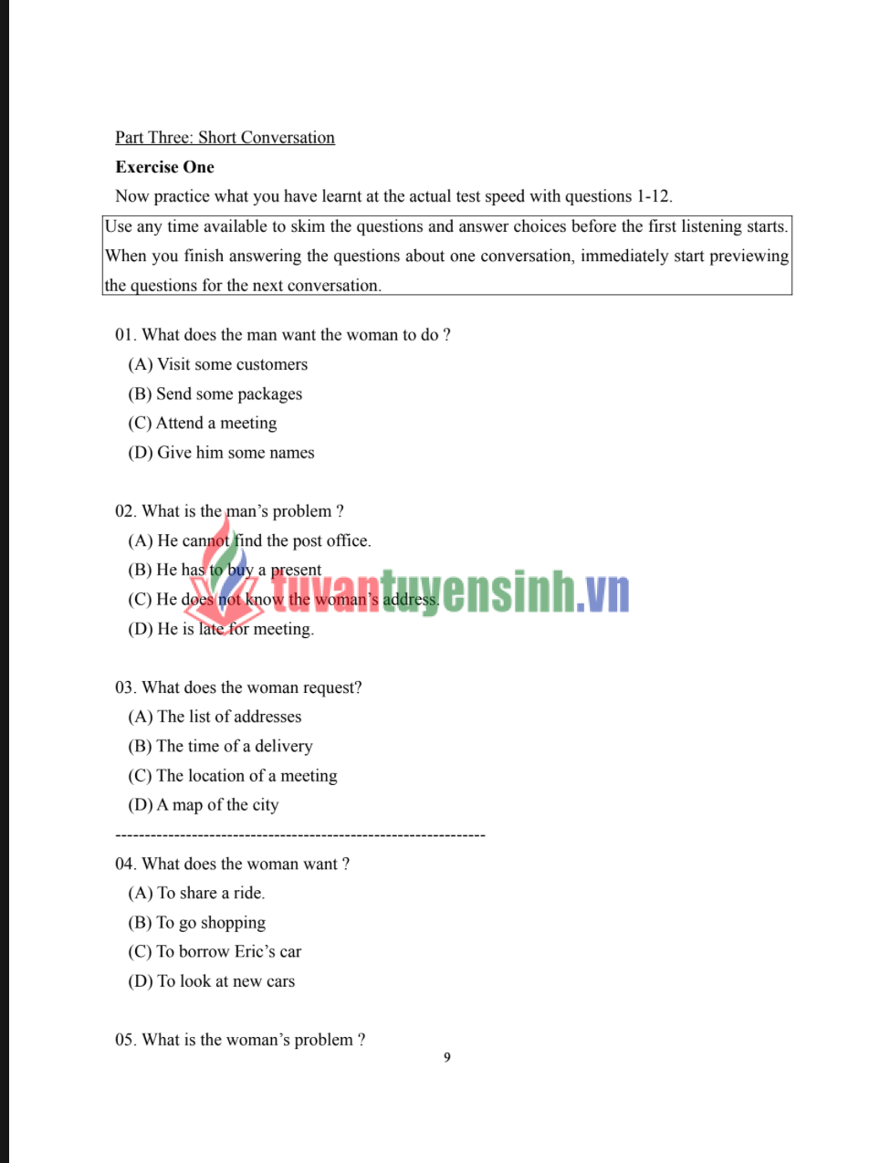 Full 100+ Đề TOEIC Listening Test có đáp án tải FREE