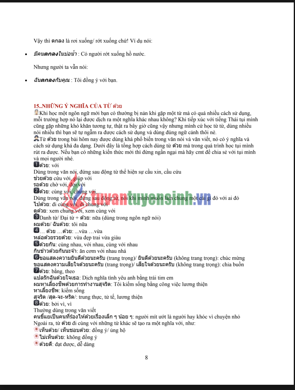 Full tài liệu Góc ngữ pháp tiếng Thái PDF tải FREE - Tài liệu nội bộ 4