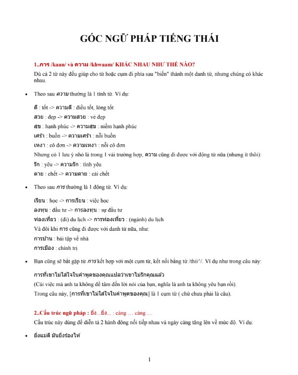 Full tài liệu Góc ngữ pháp tiếng Thái PDF tải FREE - Tài liệu nội bộ 4 Full tai lieu Goc ngu phap tieng Thai PDF tai FREE Tai lieu noi bo