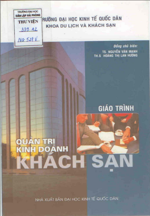 Giáo Trình Quản Trị Kinh Doanh Khách Sạn PDF