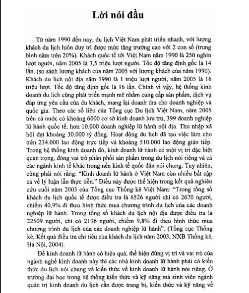 Giáo Trình Quản Trị Kinh Doanh Lữ Hành PDF