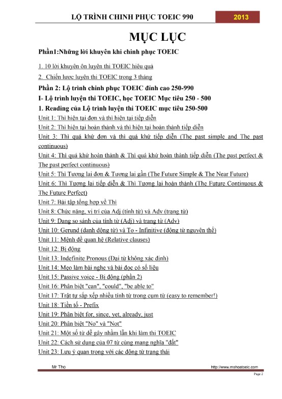 Lộ trình chinh phục TOEIC cho người mới bắt đầu PDF tải FREE 5 Lộ trình chinh phục TOEIC cho người mới bắt đầu PDF tải FREE