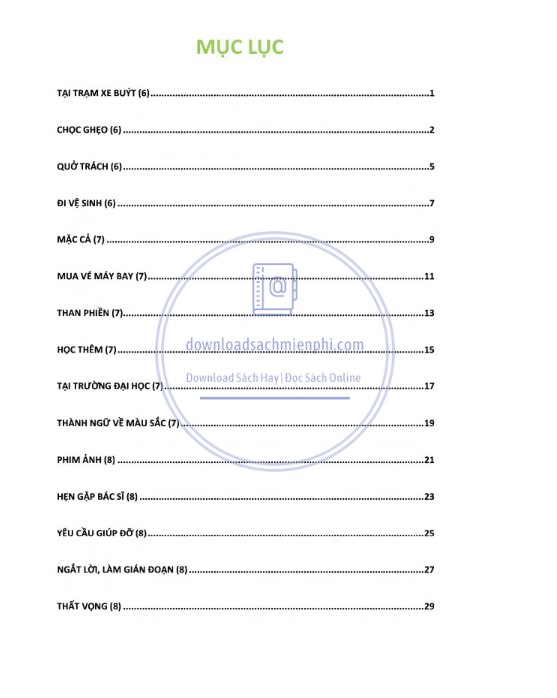 Sách 1000 Câu đàm thoại tiếng Anh bản Full PDF tải FREE 5 Sách 1000 Câu đàm thoại tiếng Anh bản Full PDF tải FREE