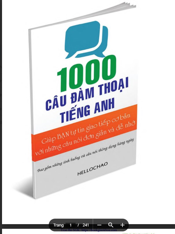 Sách 1000 Câu đàm thoại tiếng Anh bản Full PDF tải FREE 4 Sách 1000 Câu đàm thoại tiếng Anh bản Full PDF tải FREE