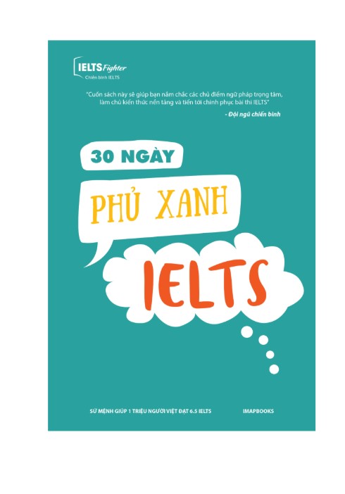 Sách 30 ngày phủ sanh IELTS PDF tải FREE - Nội bộ IELTS FIGHTER