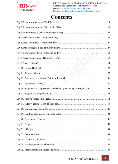 Sách 30 ngày phủ sanh IELTS PDF tải FREE - Nội bộ IELTS FIGHTER