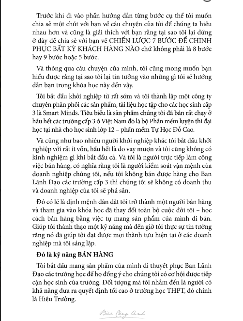 Sách 7 Bước Để Chinh Phục Khách Hàng PDF