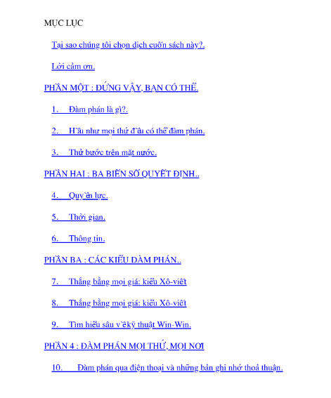 Sách Bạn Có Thể Đàm Phán Bất Cứ Điều Gì PDF tải FREE