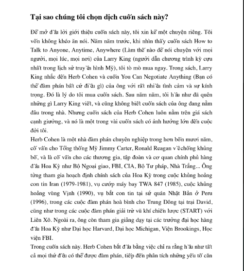 Sách Bạn Có Thể Đàm Phán Bất Cứ Điều Gì PDF tải FREE