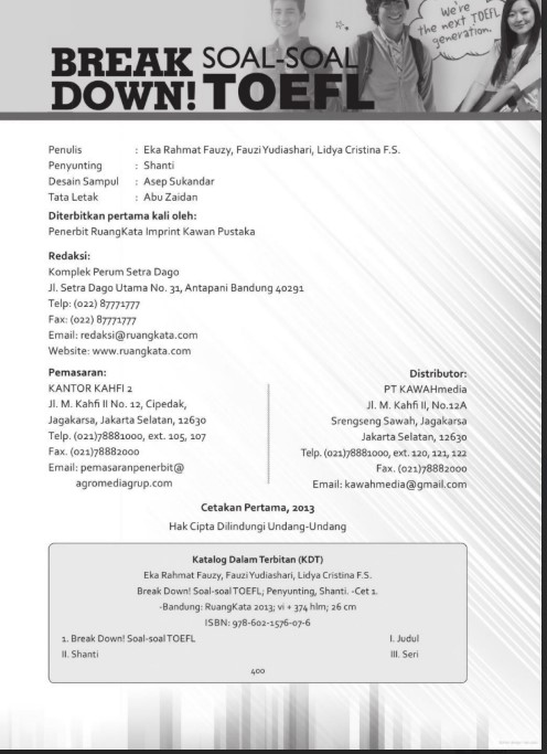 Sách Break Down Soal-Soal TOEFL bản Full PDF tải FREE 5 Sách Break Down Soal-Soal TOEFL bản Full PDF tải FREE