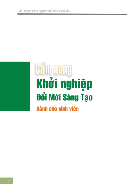 Sách Cẩm Nang Khởi Nghiệp Cho Sinh Viên PDF