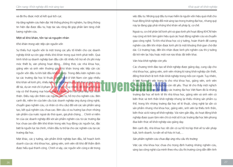 Sách Cẩm Nang Khởi Nghiệp Cho Sinh Viên PDF 2