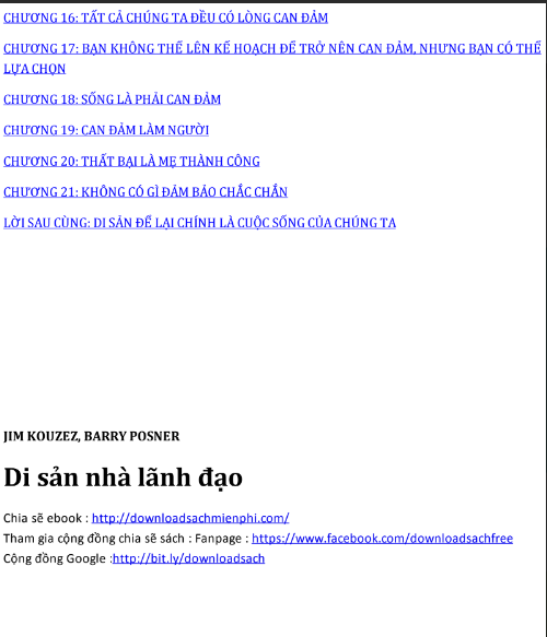 Sách Di Sản Nhà Lãnh Đạo PDF tải FREE