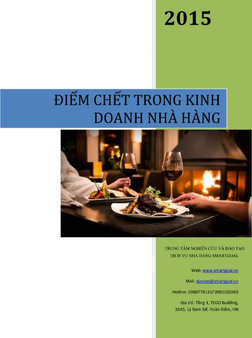 Sách Điểm Chết Trong Kinh Doanh Nhà Hàng PDF tải FREE 6 Sách Điểm Chết Trong Kinh Doanh Nhà Hàng PDF tải FREE