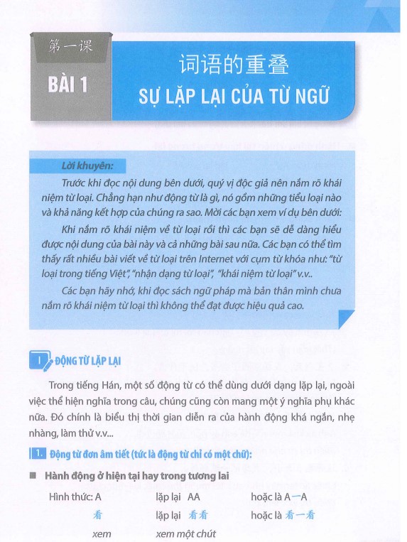 Sách Giáo trình ngữ pháp tiếng Hán hiện đại Sơ & Trung cấp PDF FREE