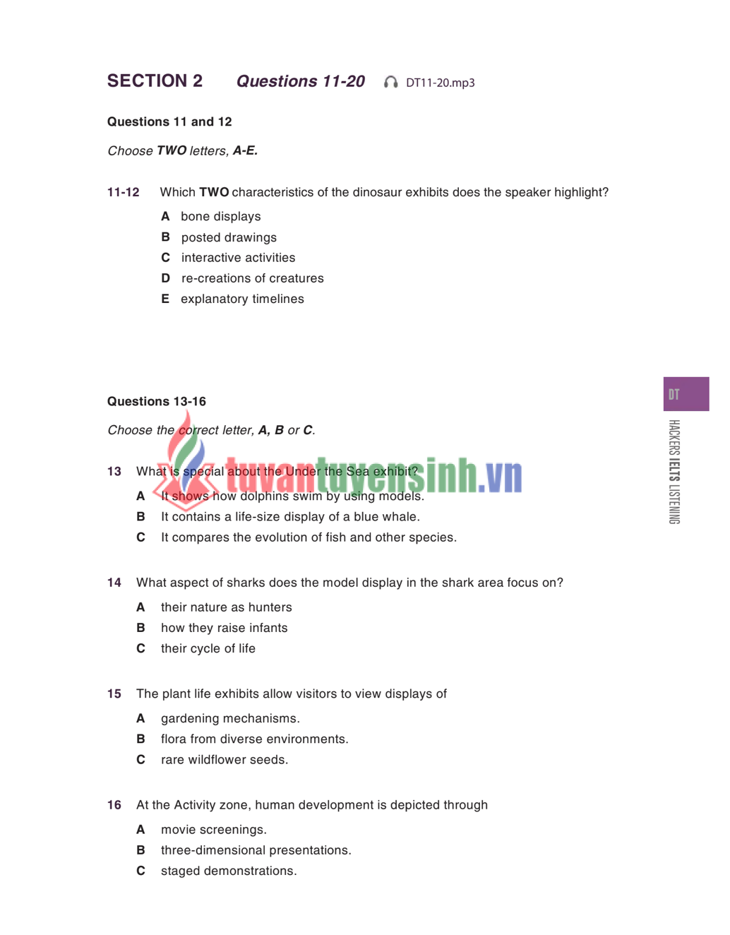 Sách Hackers IELTS Listening PDF tải FREE bản FULL 1