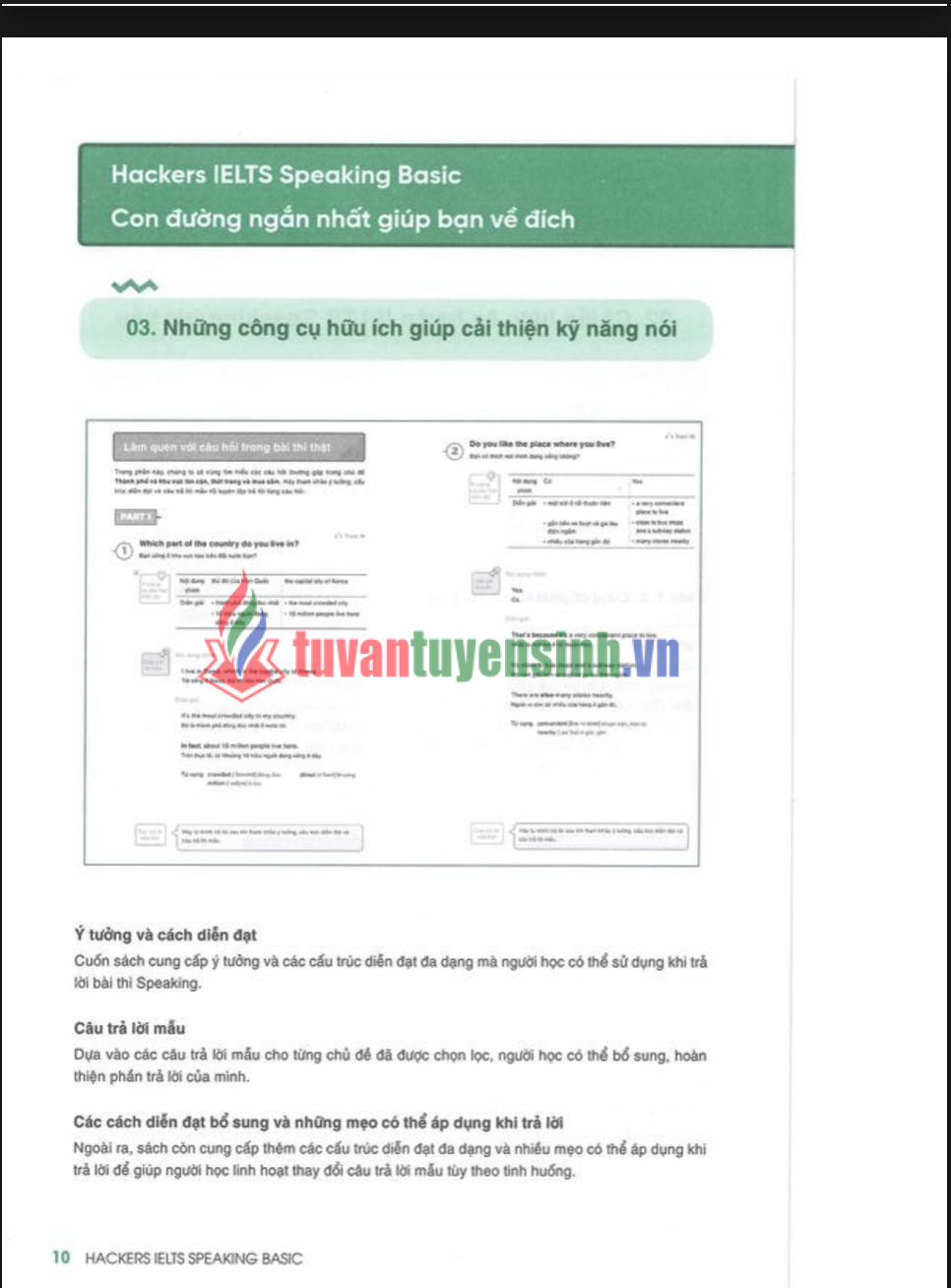 Sách Hackers IELTS Speaking Basic cho người mới PDF tải FREE 2