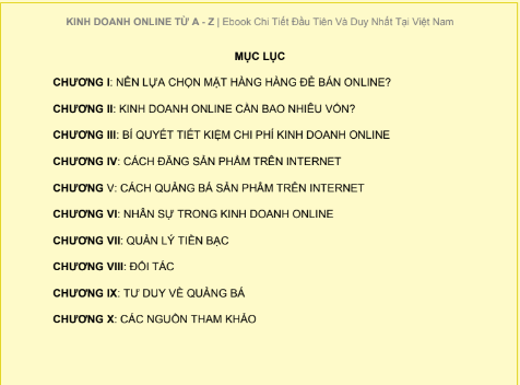 Sách Kinh Doanh Online Từ A Đến Z Bản FULL PDF