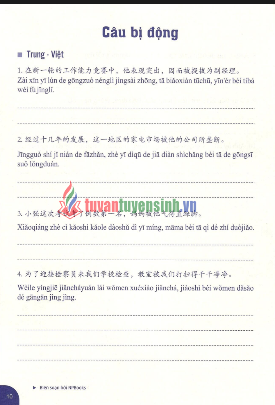 Sách Luyện dịch tiếng Trung ứng dụng Sơ & Trung cấp Có đáp án PDF FREE