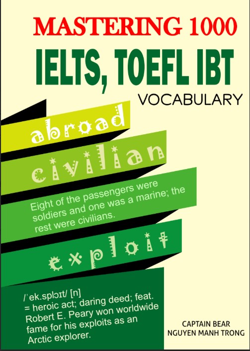 Sách Mastering 1000 IELTS, TOEFL IBT Vocabulary PDF tải FREE