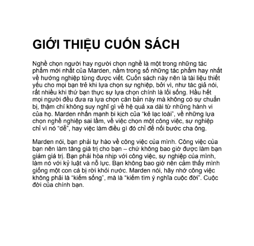 Sách Người Chọn Nghề Hay Nghề Chọn Người PDF tải FREE