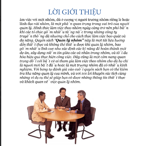 Sách Quản Lý Nhóm PDF 7 Sách Quản Lý Nhóm PDF