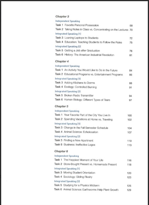 Sách TOEFL Map Speaking Basic bản Full PDF tải FREE
