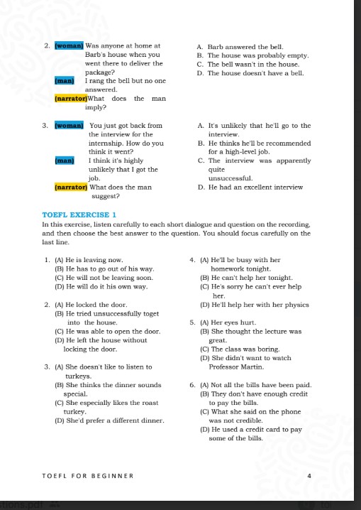 Sách TOEFL Preparation Beginner bản Full PDF tải FREE 4 Sách TOEFL Preparation Beginner bản Full PDF tải FREE