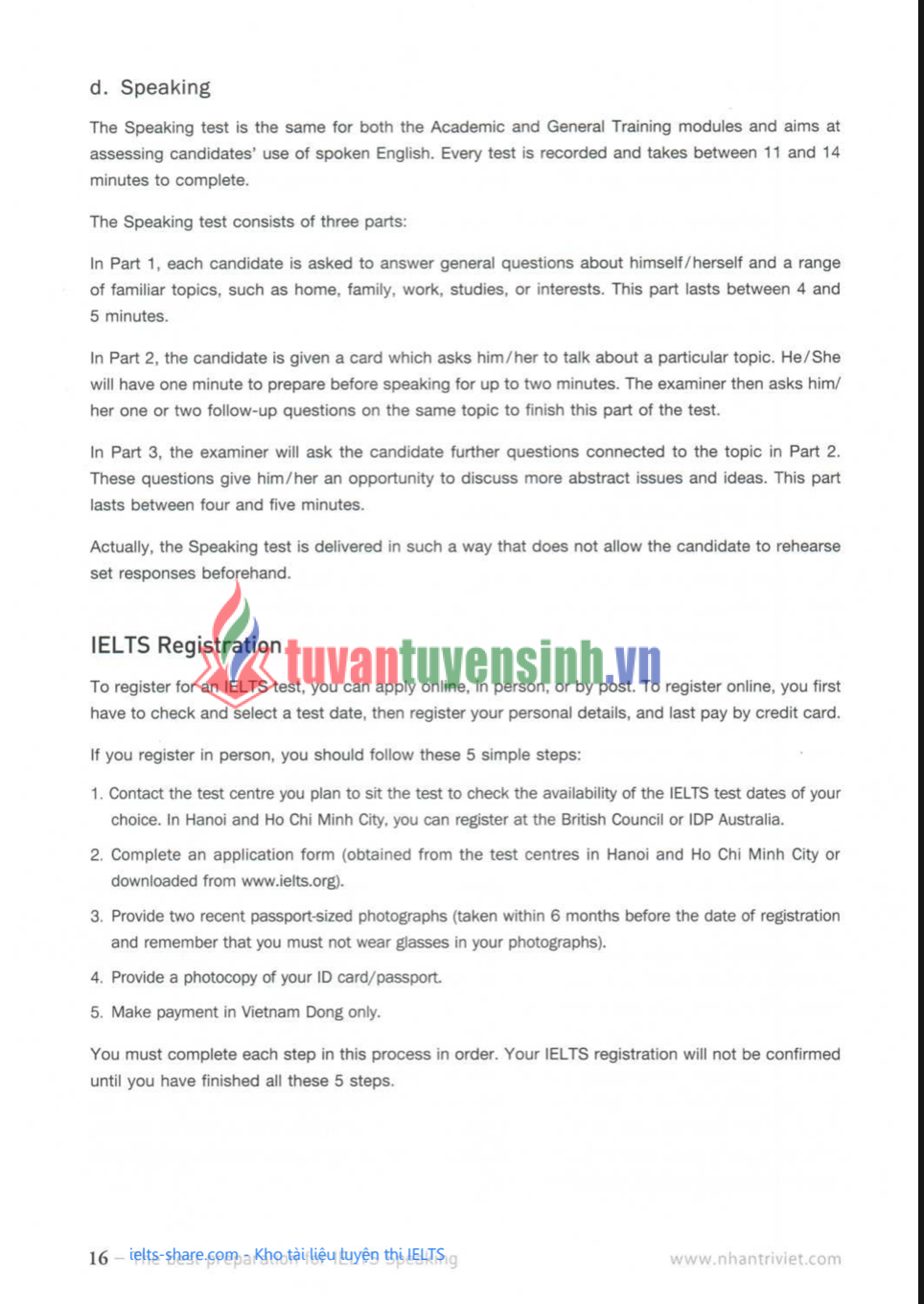 Sách The Best Preparation for IELTS Speaking PDF tải FREE 2