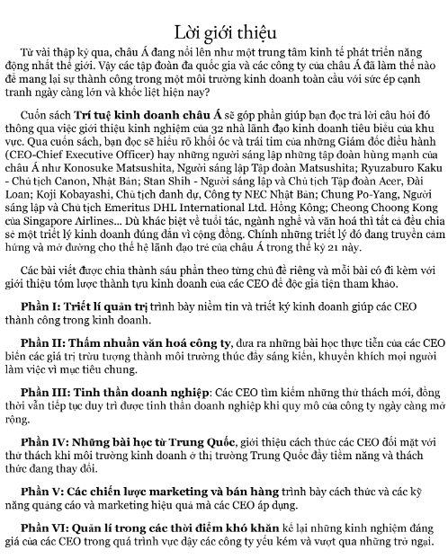 Sách Trí Tuệ Kinh Doanh Châu Á PDF tải FREE 7 Sách Trí Tuệ Kinh Doanh Châu Á PDF tải FREE