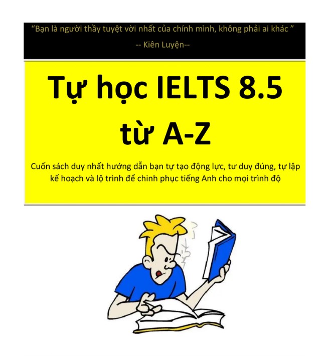 Sách Tự học IELTS 8.5 từ A-Z cho người mới PDF tải FREE