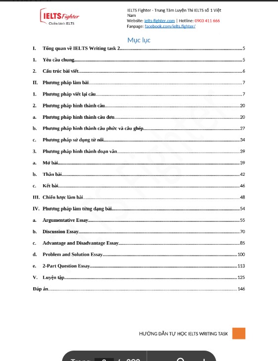 Sách hướng dẫn học IELTS Writing Task 2 PDF tải FREE - Nội bộ IELTS FIGHTER 5 Sách hướng dẫn học IELTS Writing Task 2 PDF tải FREE - Nội bộ IELTS FIGHTER
